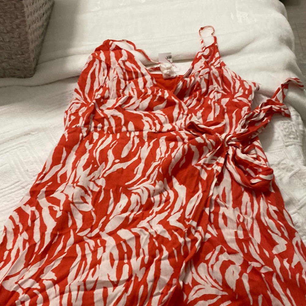 Brand new spaghetti wrap dress